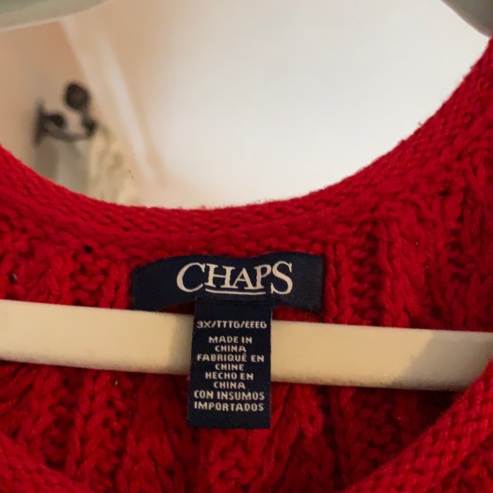 Chaps 3x sweater